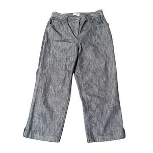 Christopher & Banks Denim Colored Capris, Size 6